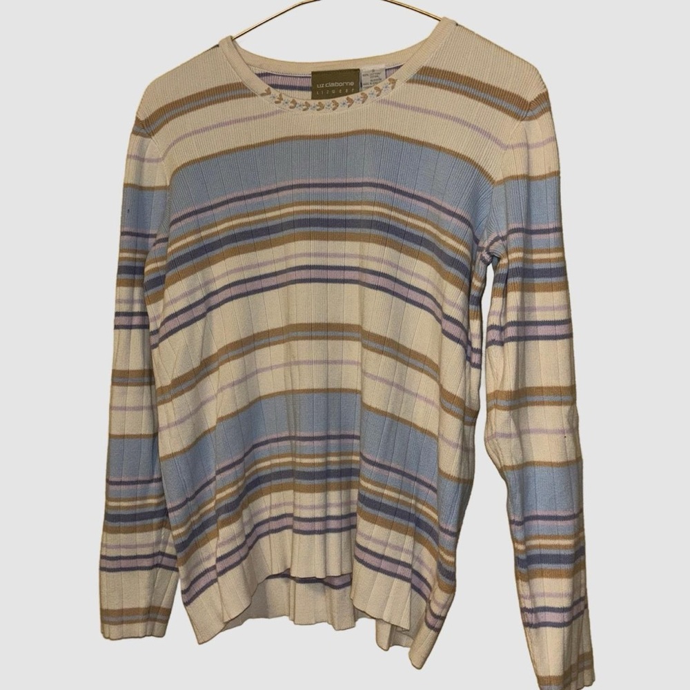 liz claiborne // striped multicolor // small